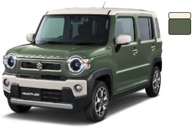 クールカーキパールメタリック、ソフトベージュ2トーン（ER6）